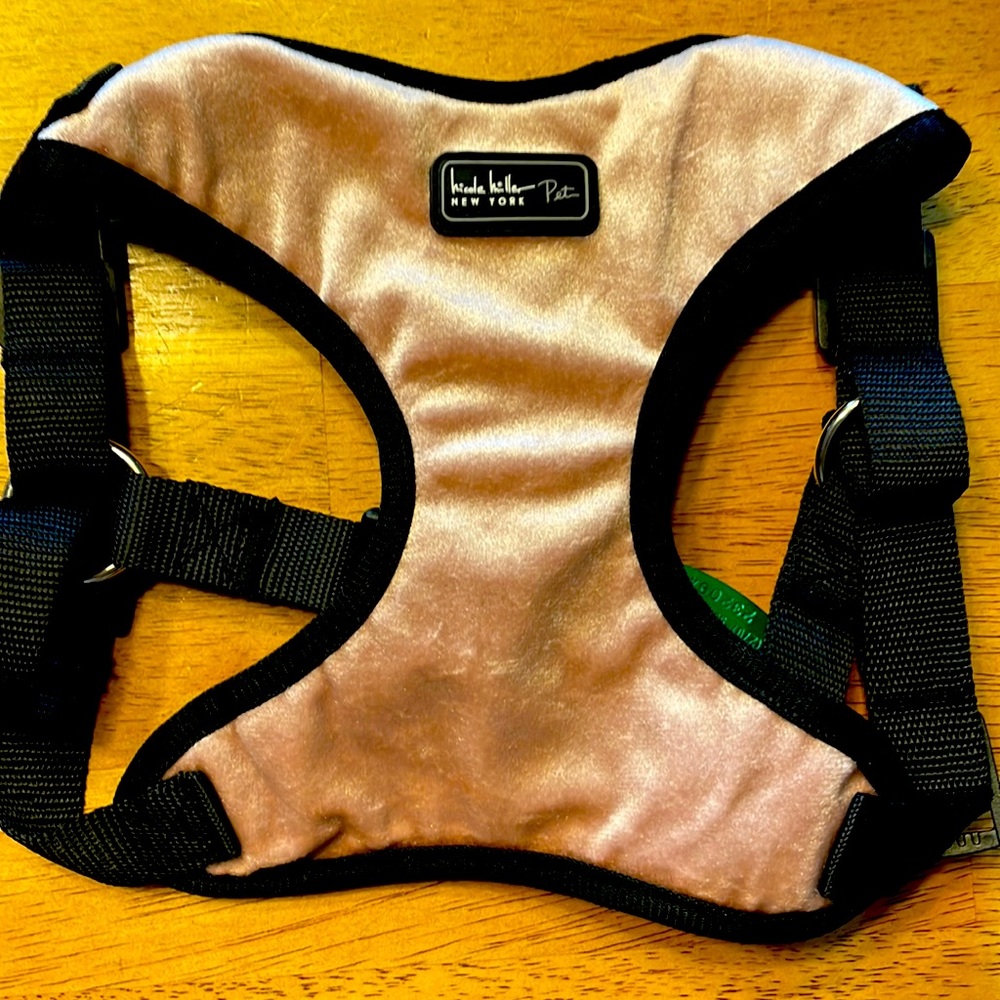 Nicole Miller Pink and Black Dog Harness